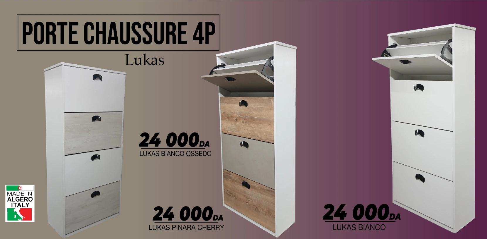 Porte chaussures 4 tiroir